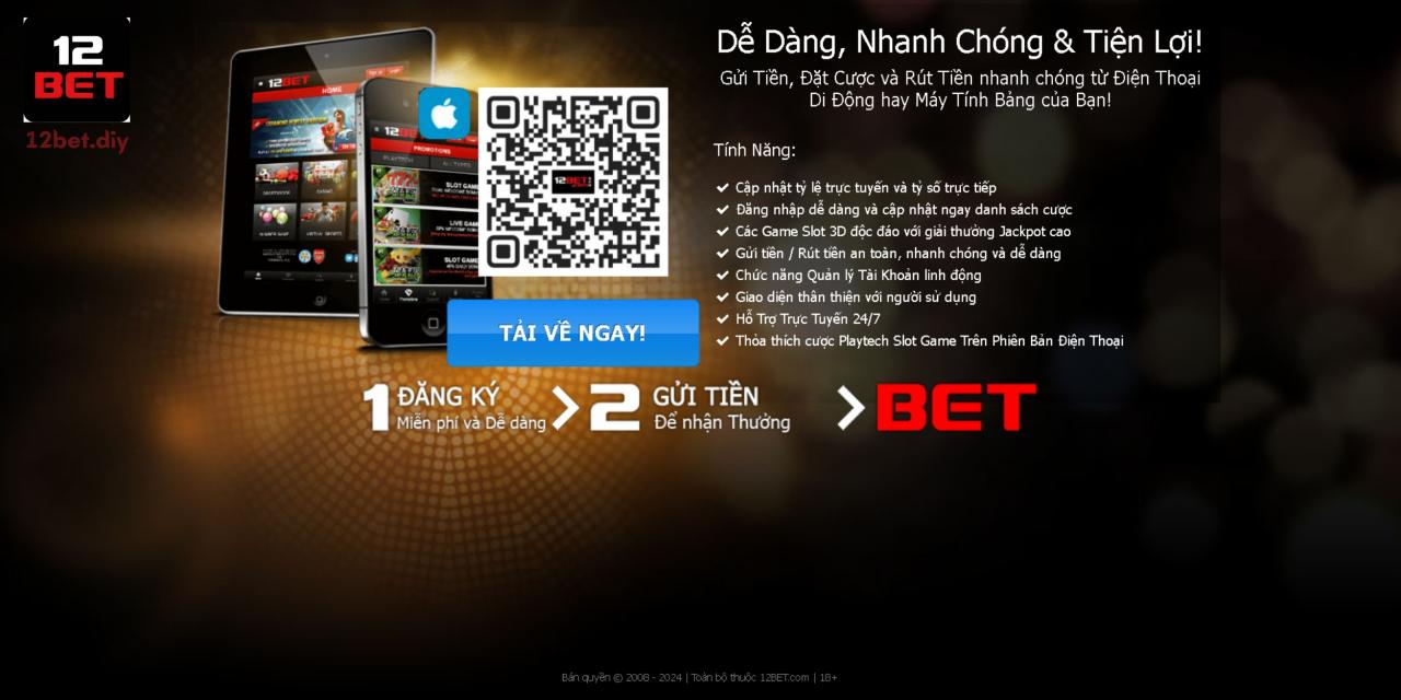 Hướng Dẫn Cách Tải 12Bet Từ Link Chính Thức Nhanh Chóng, An Toàn 3 Hướng dẫn 3 bước đơn giản để tải ứng dụng về điện thoại iOS